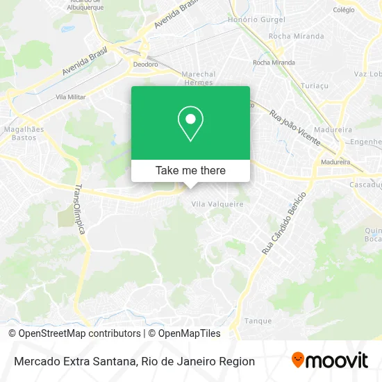 Mercado Extra Santana map
