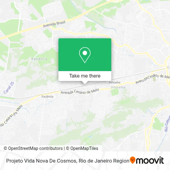 Projeto Vida Nova De Cosmos map