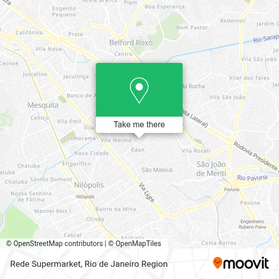 Rede Supermarket map