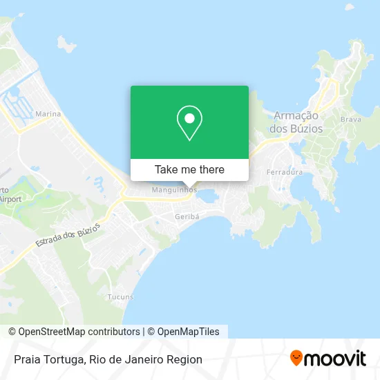 Praia Tortuga map