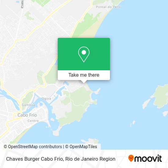 Chaves Burger Cabo Frio map