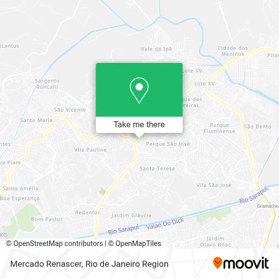 Mercado Renascer map