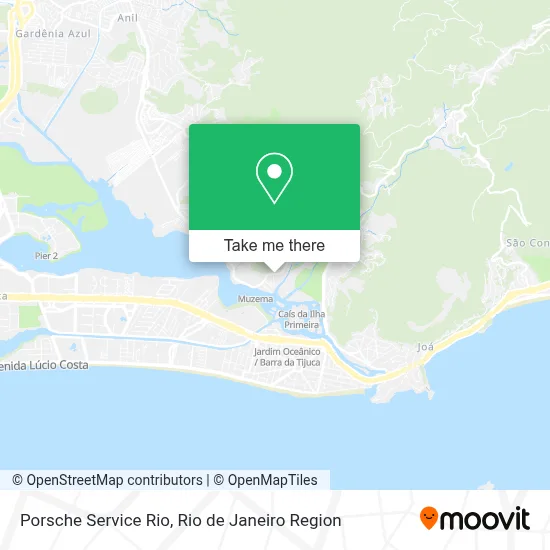 Porsche Service Rio map