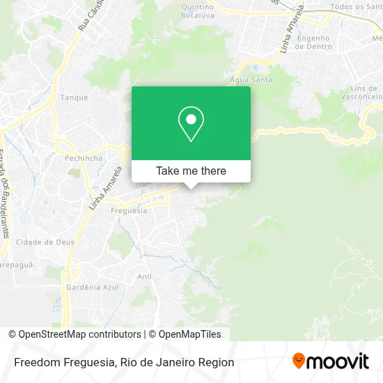 Freedom Freguesia map