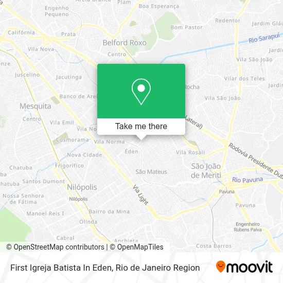 First Igreja Batista In Eden map