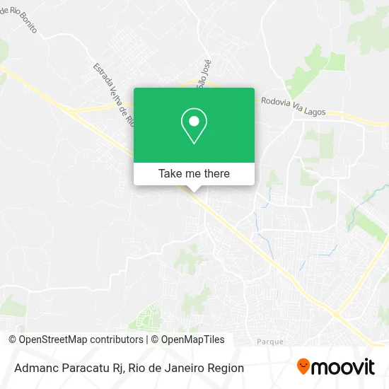 Admanc Paracatu Rj map