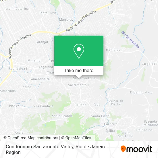 Condomínio Sacramento Valley map