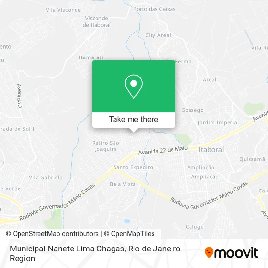 Municipal Nanete Lima Chagas map