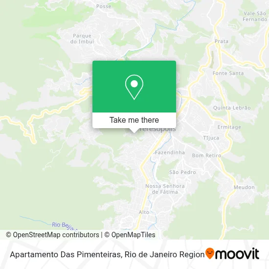 Apartamento Das Pimenteiras map