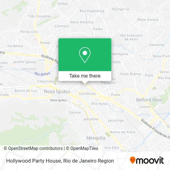 Hollywood Party House map