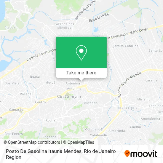 Posto De Gasolina Itauna Mendes map