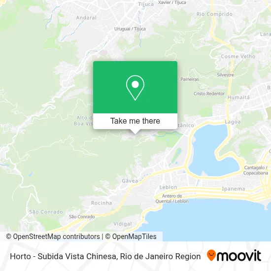 Horto - Subida Vista Chinesa map