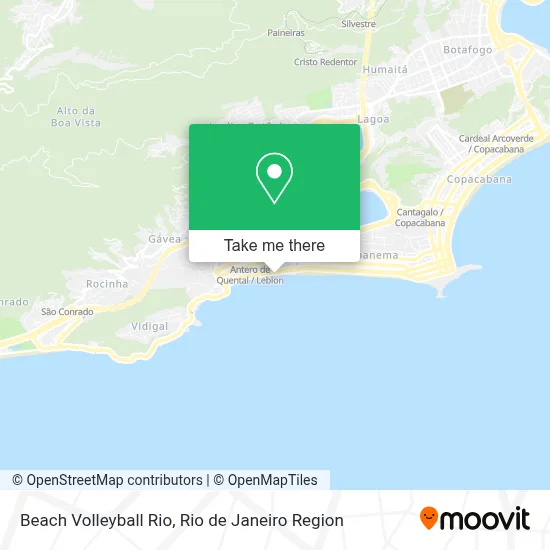 Beach Volleyball Rio map