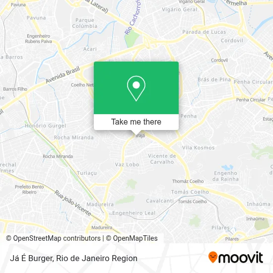 Já É Burger map