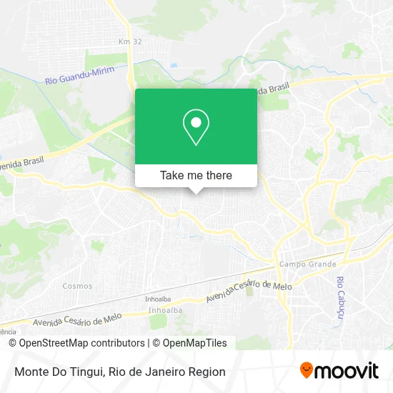 Monte Do Tingui map