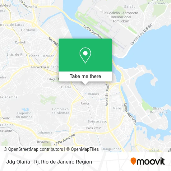 Jdg Olaria - Rj map