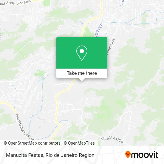 Manuzita Festas map
