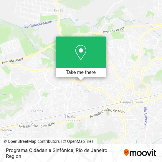 Programa Cidadania Sinfônica map