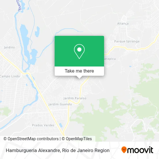 Hamburgueria Alexandre map