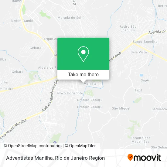 Adventistas Manilha map