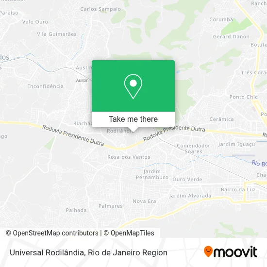 Universal Rodilândia map