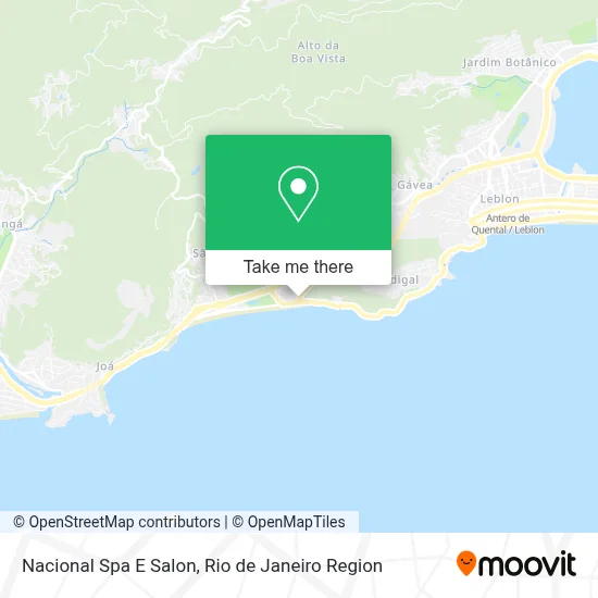 Nacional Spa E Salon map