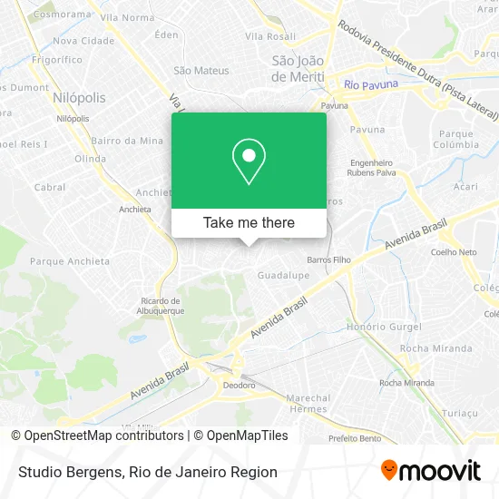 Studio Bergens map
