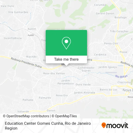 Education Center Gomes Cunha map
