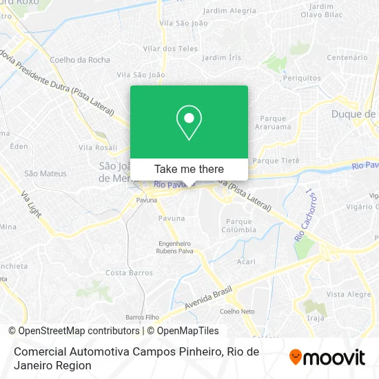 Comercial Automotiva Campos Pinheiro map