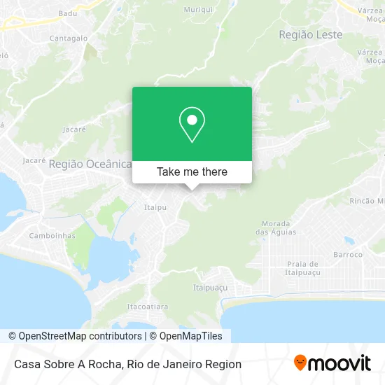 Casa Sobre A Rocha map