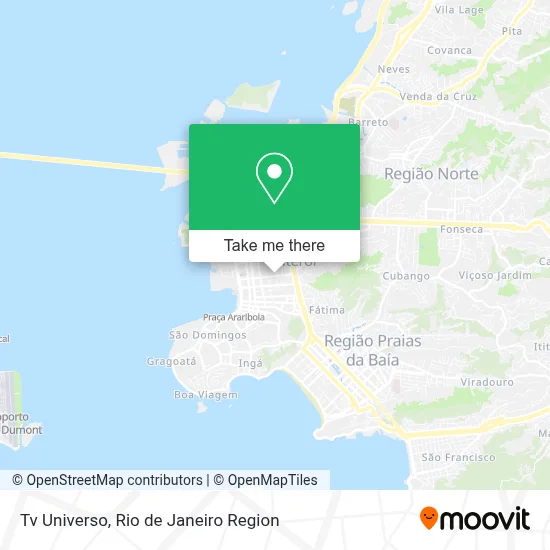 Tv Universo map