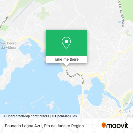 Pousada Lagoa Azul map