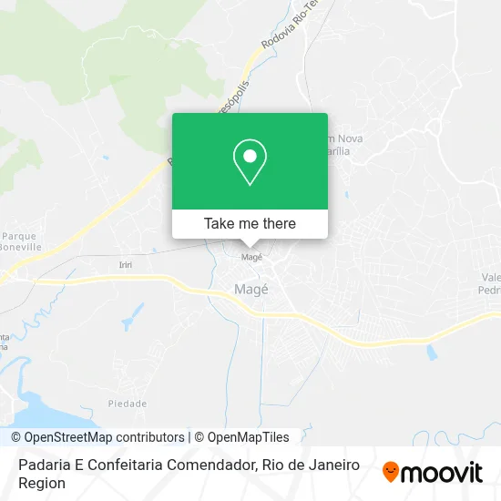 Padaria E Confeitaria Comendador map