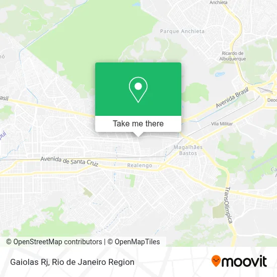 Gaiolas Rj map