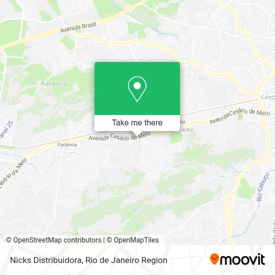 Nicks Distribuidora map