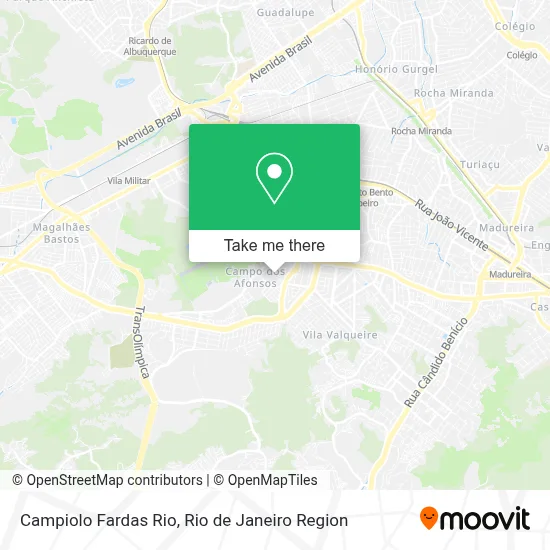 Campiolo Fardas Rio map