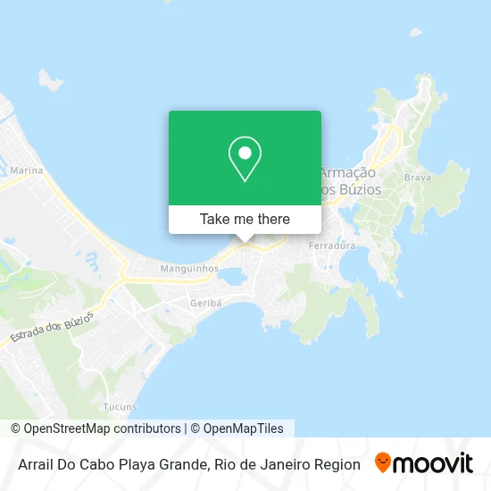 Arrail Do Cabo Playa Grande map