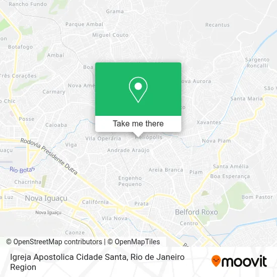 Igreja Apostolica Cidade Santa map