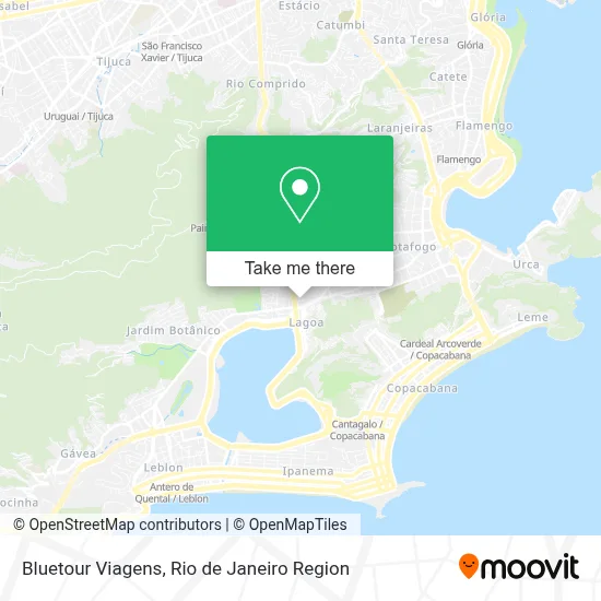 Bluetour Viagens map