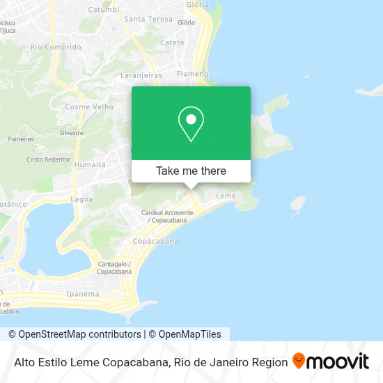 Alto Estilo Leme Copacabana map