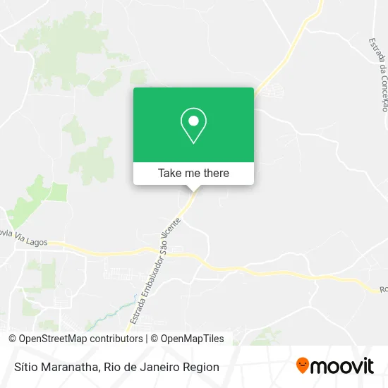 Sítio Maranatha map