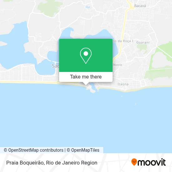 Praia Boqueirão map