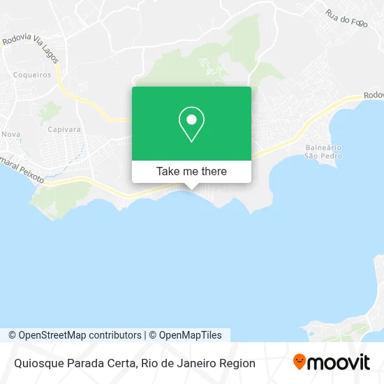 Quiosque Parada Certa map