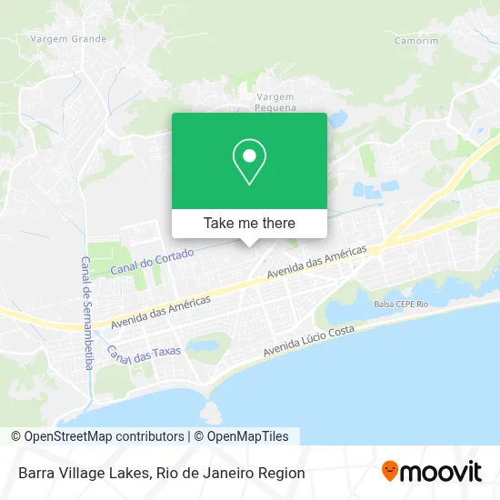 Barra Village Lakes map