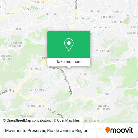Movimento Preservar map