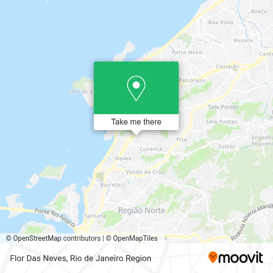 Flor Das Neves map