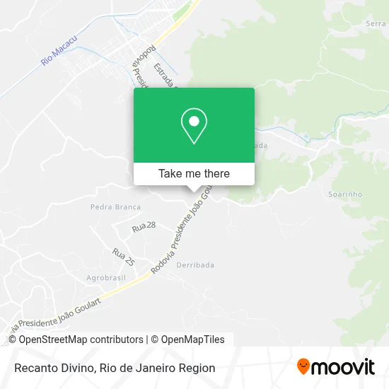 Recanto Divino map