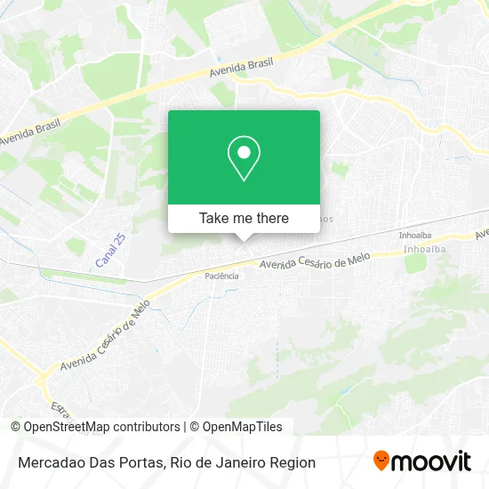 Mercadao Das Portas map