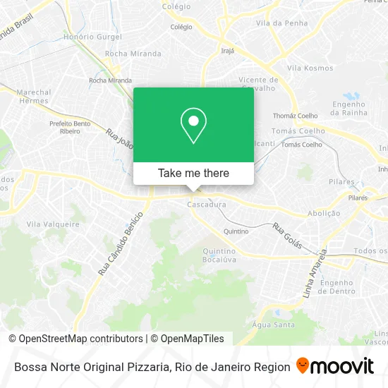 Bossa Norte Original Pizzaria map