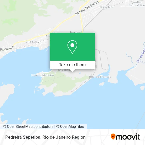 Pedreira Sepetiba map